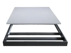 Mesa extensible 90x160/220 cm Bandos Nogal estructura Antracita