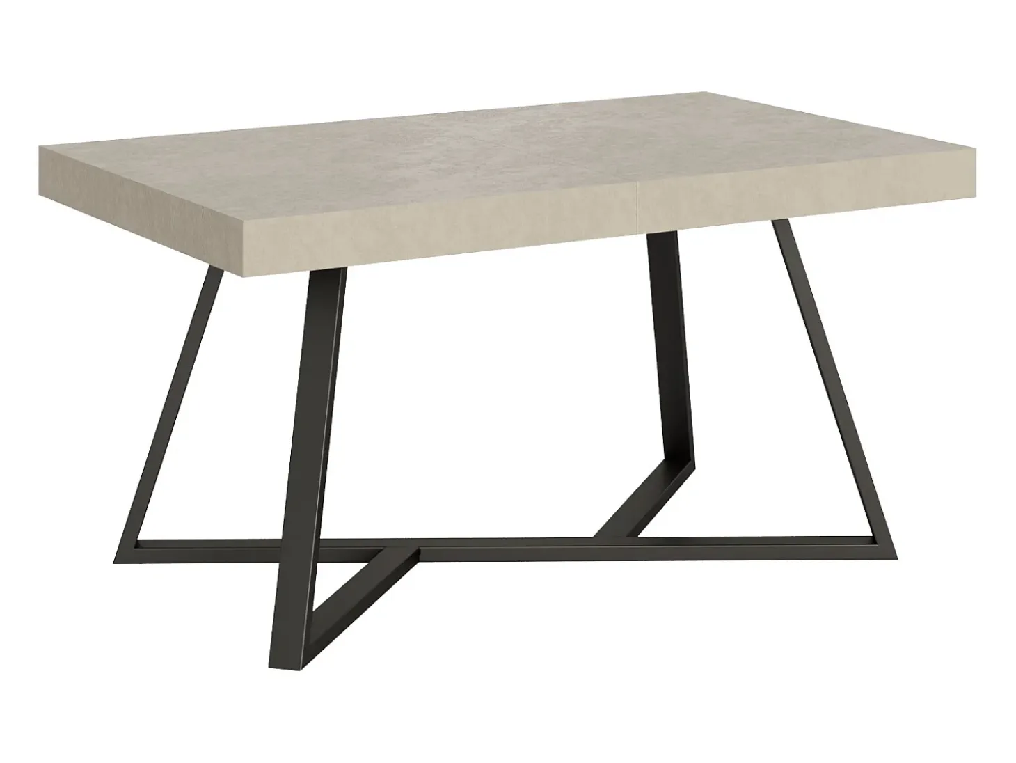 Mesa extensible 160/420X90 cm Booster cachemira patas antracita