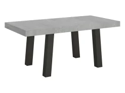Mesa extensible 90x200/304 cm Bridge Cemento estructura Antracita