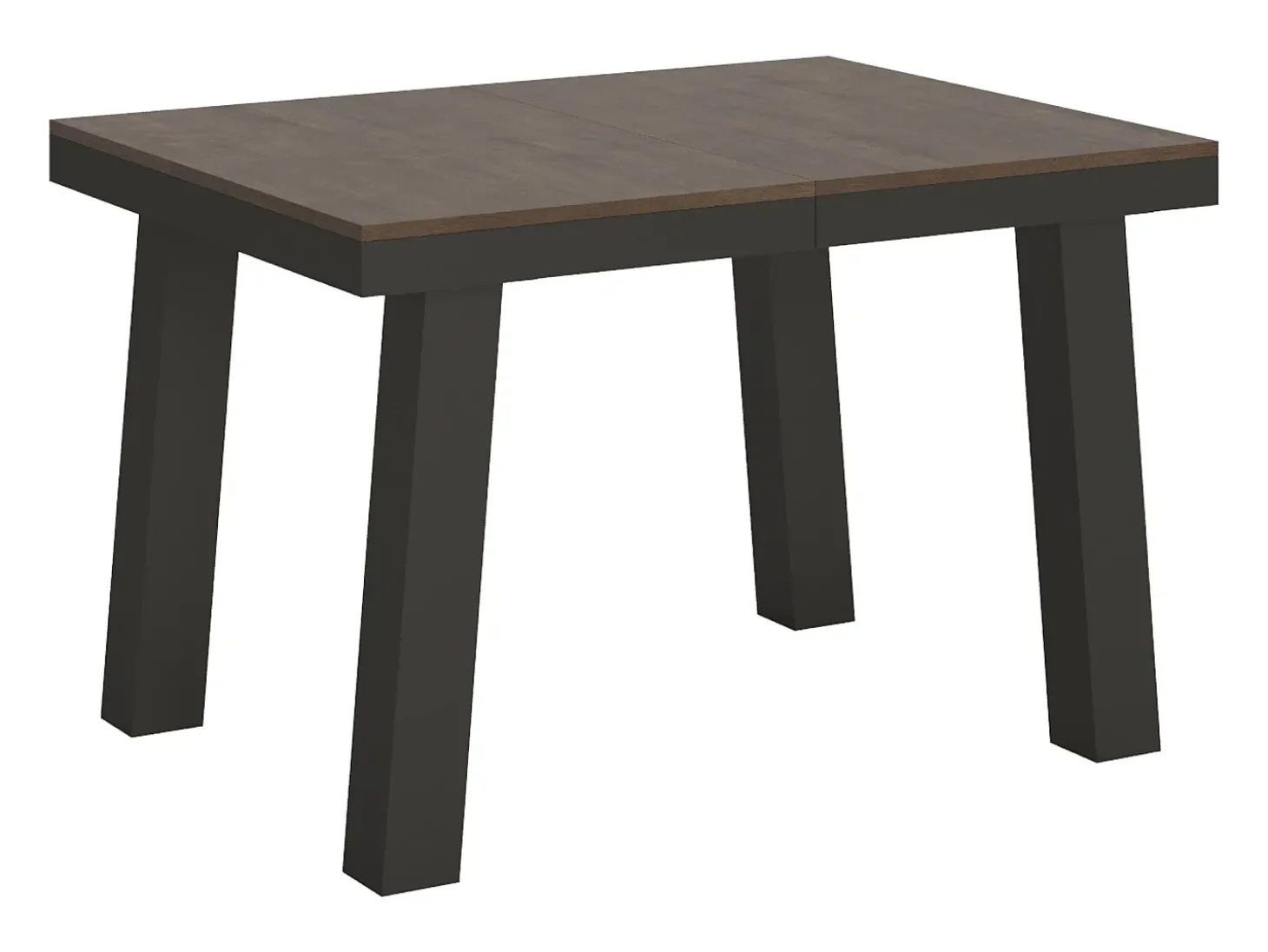 Mesa extensible 90x120/224 cm Bridge Evolution Nogal estructura Antracita