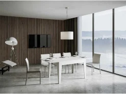 Mesa extensible 90x120/180 cm Cico Fresno Blanco