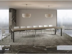 Mesa extensible 160/420x90 cm Everyday gris paloma patas antracita