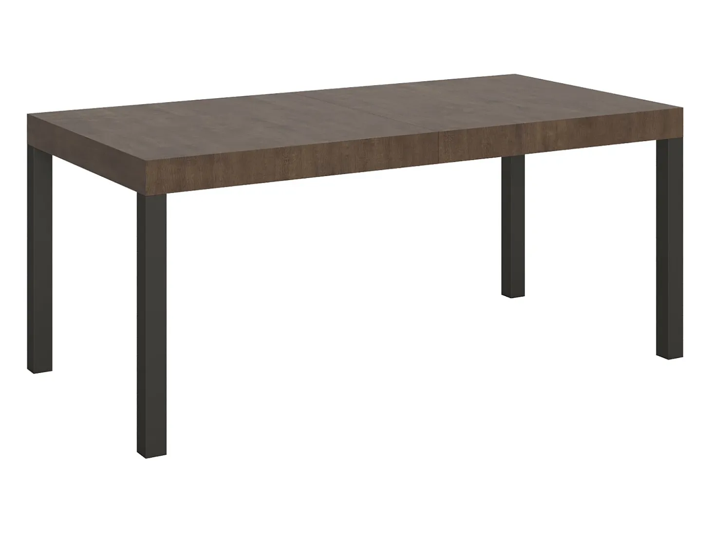 Mesa extensible 200/304x90 cm Everyday nogal patas antracita