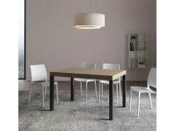 Mesa extensible 140/400x90 cm Everyday gris paloma patas antracita