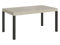 Mesa extensible 160/264x90 cm Everyday cachemira patas antracita