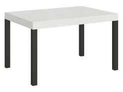 Mesa extensible 140/400x90 cm Everyday fresno blanco patas antracita