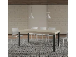 Mesa extensible 180/284x90 cm Everyday cachemira patas antracita