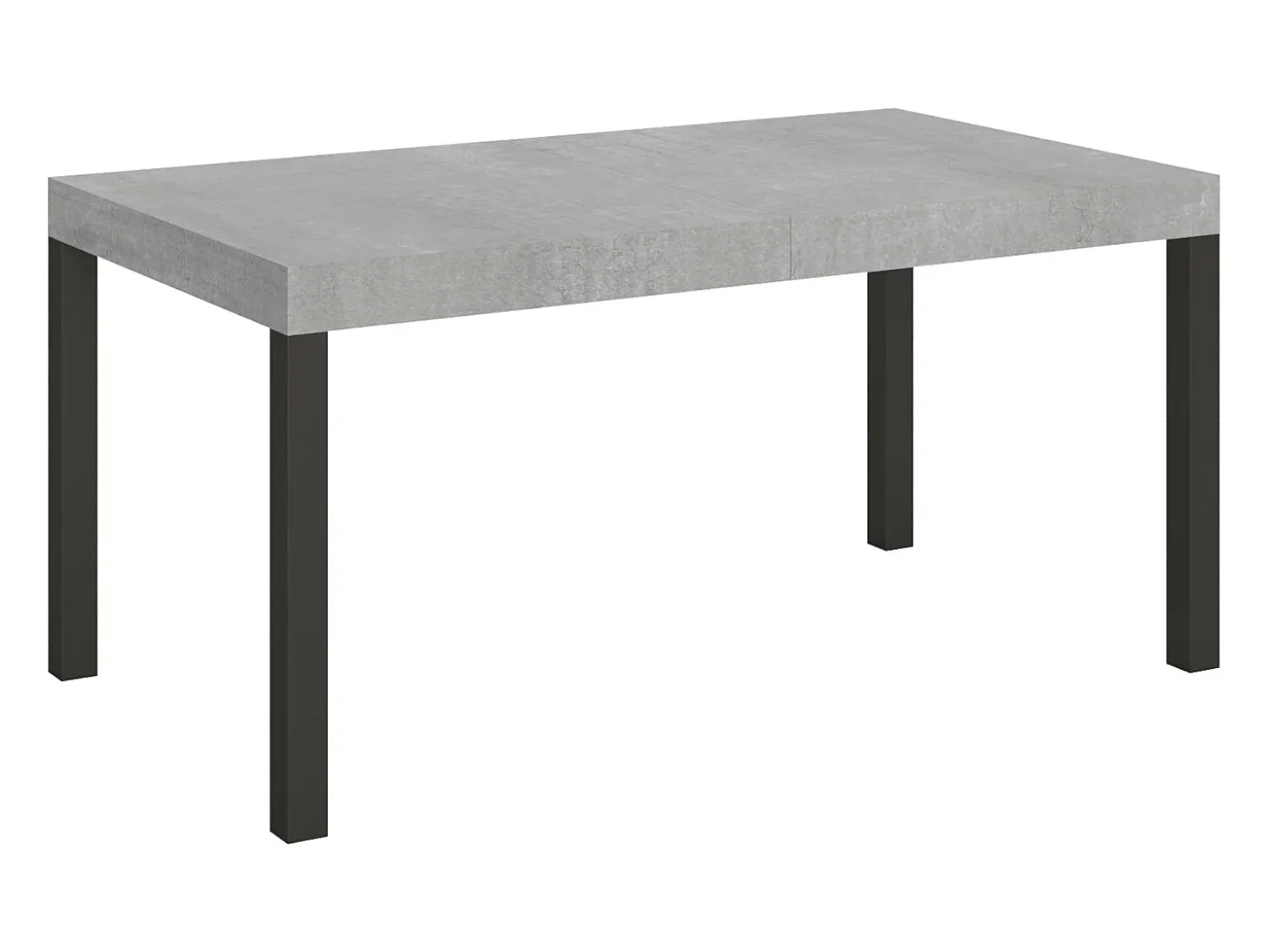 Mesa extensible 160/244x80 cm Everyday cemento patas antracita