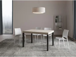 Mesa extensible 90x120/224 cm Everyday Premium cachemira patas antracita