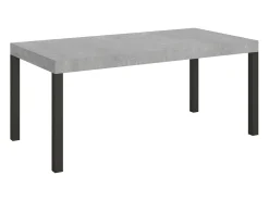 Mesa extensible 180/284x90 cm Everyday cemento patas antracita