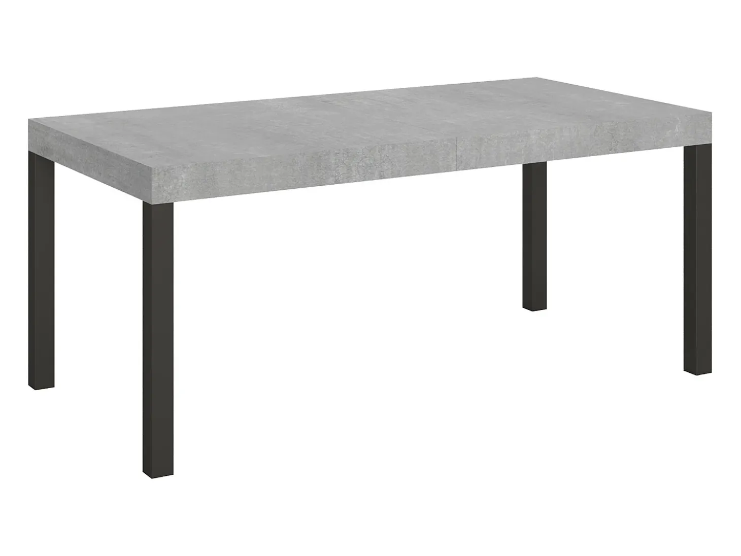 Mesa extensible 180/284x90 cm Everyday cemento patas antracita