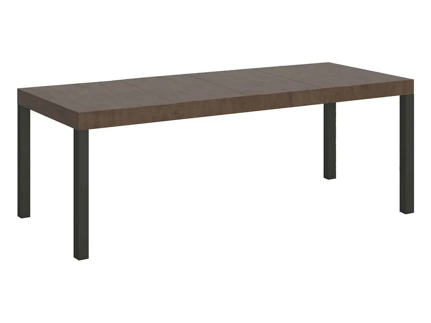 Mesa extensible 180/284x90 cm Everyday Premium nogal patas antracita
