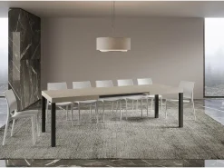 Mesa extensible 160/420x90 cm Everyday cachemira patas antracita