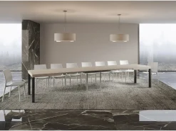 Mesa extensible 160/420x90 cm Everyday cachemira patas antracita
