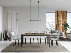 Mesa extensible 180/440x90 cm Everyday Evolution roble natural estructura et patas antracita