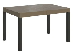 Mesa extensible 80x120/204 cm Everyday Gris Paloma estructura Antracita