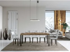 Mesa extensible 180/284x90 cm Everyday roble natural patas antracita
