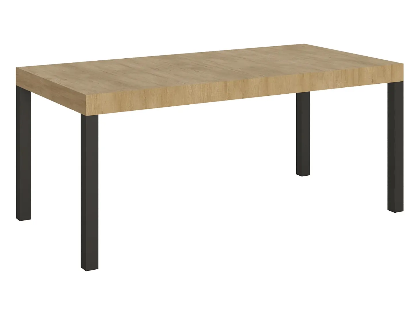 Mesa extensible 180/284x90 cm Everyday roble natural patas antracita
