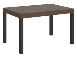 Mesa extensible 120/224x90 cm Everyday nogal patas antracita