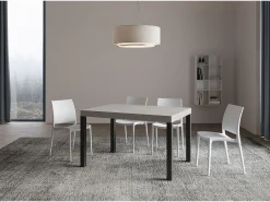 Mesa extensible 120/380x90 cm Everyday Premium patas antracita cachemir