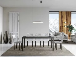 Mesa extensible 180/284x90 cm Everyday Evolution cemento estructura et patas antracita