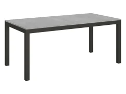 Mesa extensible 180/284x90 cm Everyday Evolution cemento estructura et patas antracita