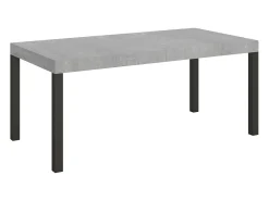Mesa extensible 180/440x90 cm Everyday cemento patas antracita