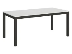 Mesa extensible 180/440x90 cm Everyday Evolution fresno blanco estructura et patas antracita
