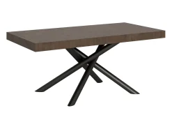 Mesa extensible 90x200/304 cm Famas Nogal estructura Antracita