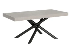 Mesa extensible 90x200/304 cm Famas Cachemira estructura Antracita