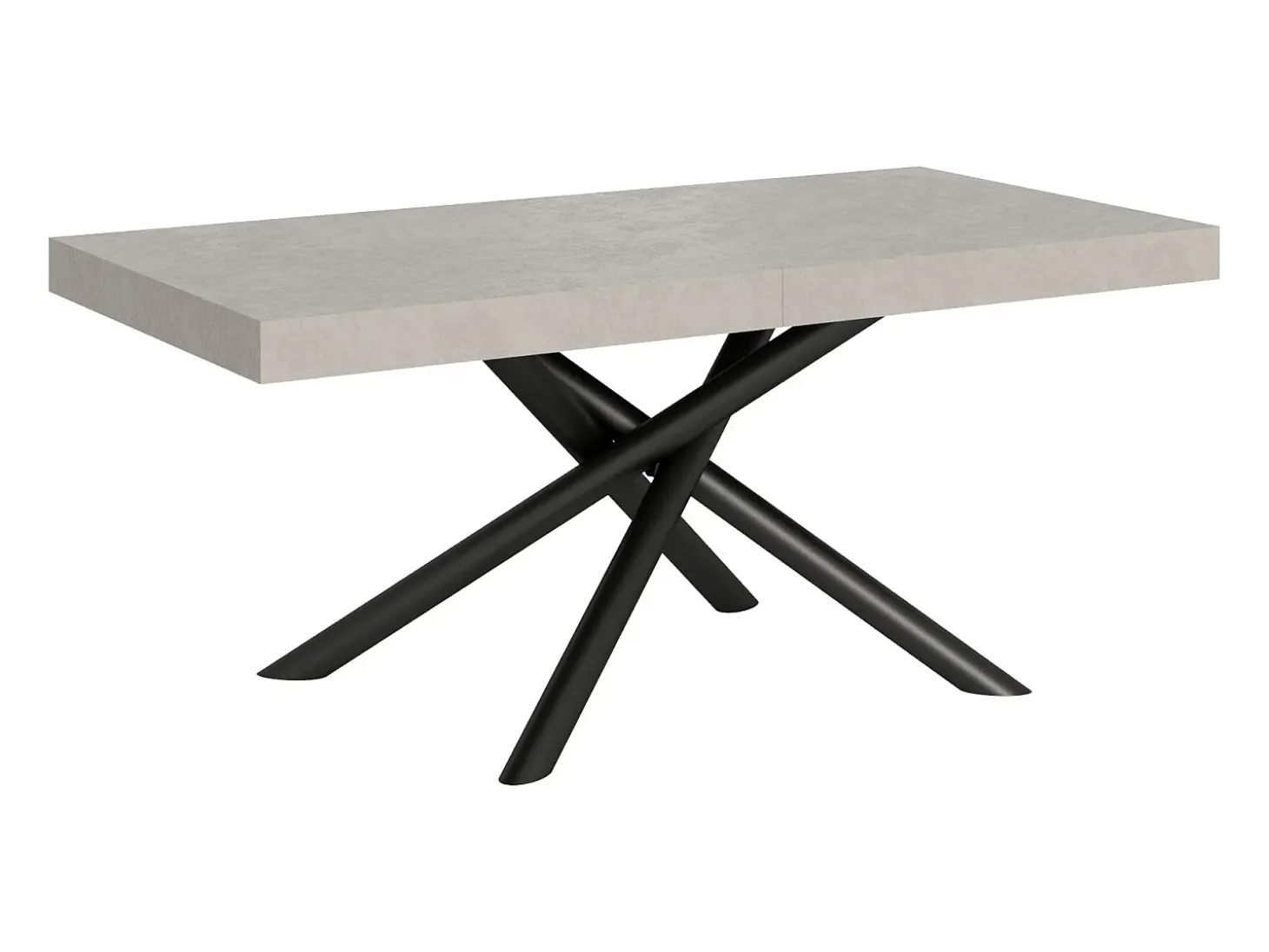 Mesa extensible 90x200/304 cm Famas Cachemira estructura Antracita
