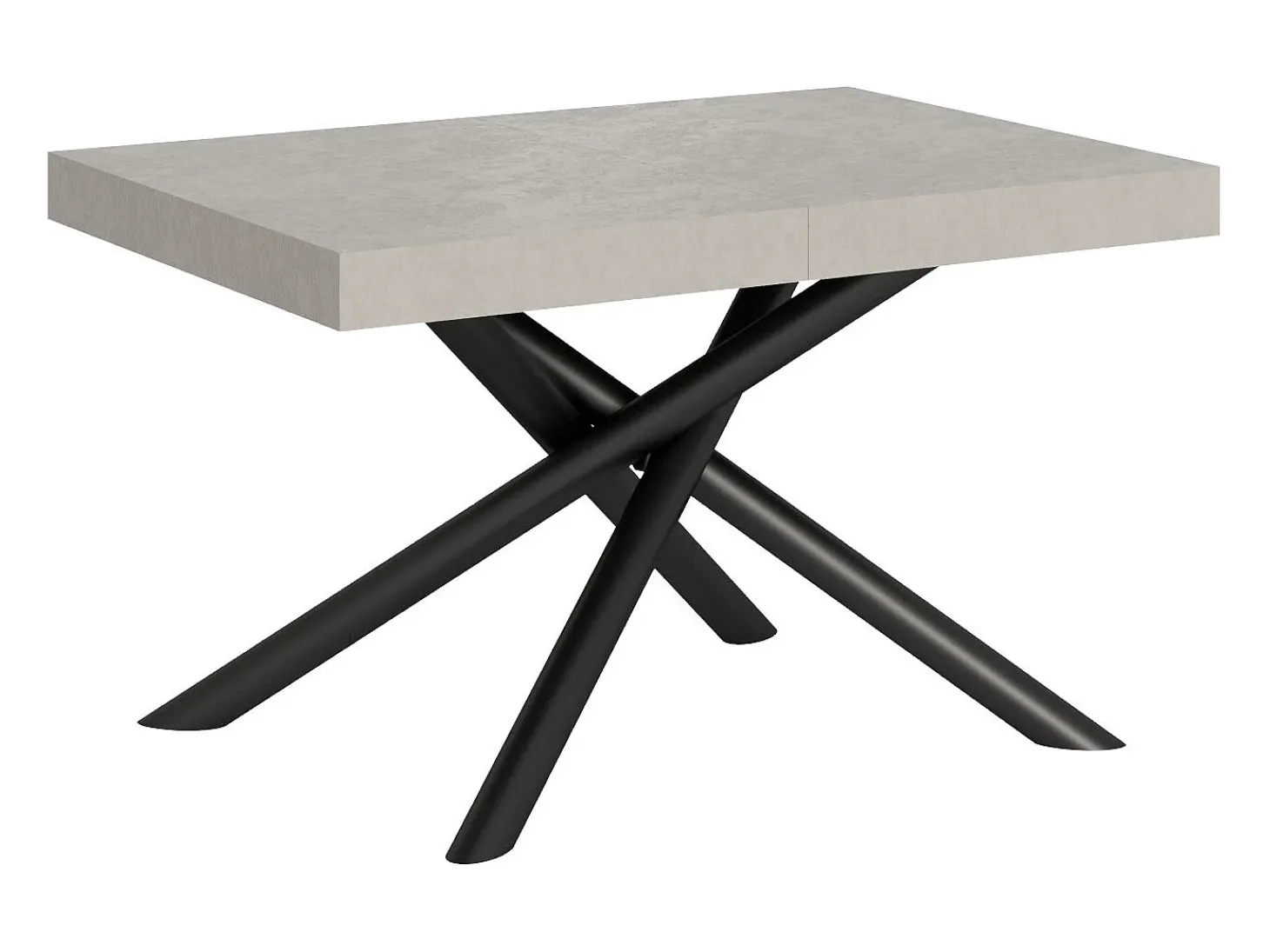 Mesa extensible 90x140/244 cm Famas Cachemira estructura Antracita