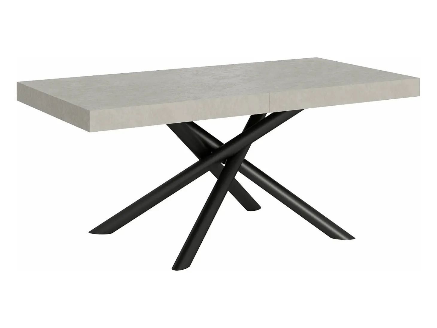 Mesa extensible 90x160/264 cm Famas Cachemira estructura Antracita