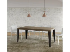 Mesa extensible 90x180/284 cm Flame Premium gris paloma patas antracita