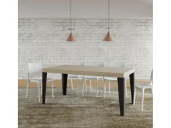 Mesa extensible 90x180/440 cm Flame Premium Cachemira patas antracita