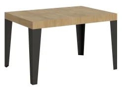Mesa extensible 140/400x90 cm Flame roble natural patas antracita