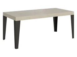 Mesa extensible 180/284x90 cm Flame cachemira patas antracita