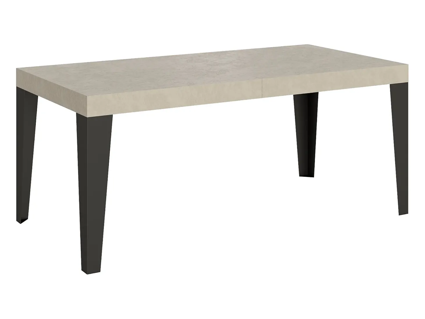 Mesa extensible 180/284x90 cm Flame cachemira patas antracita