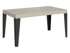 Mesa extensible 160/264x90 cm Flame cachemira patas antracita