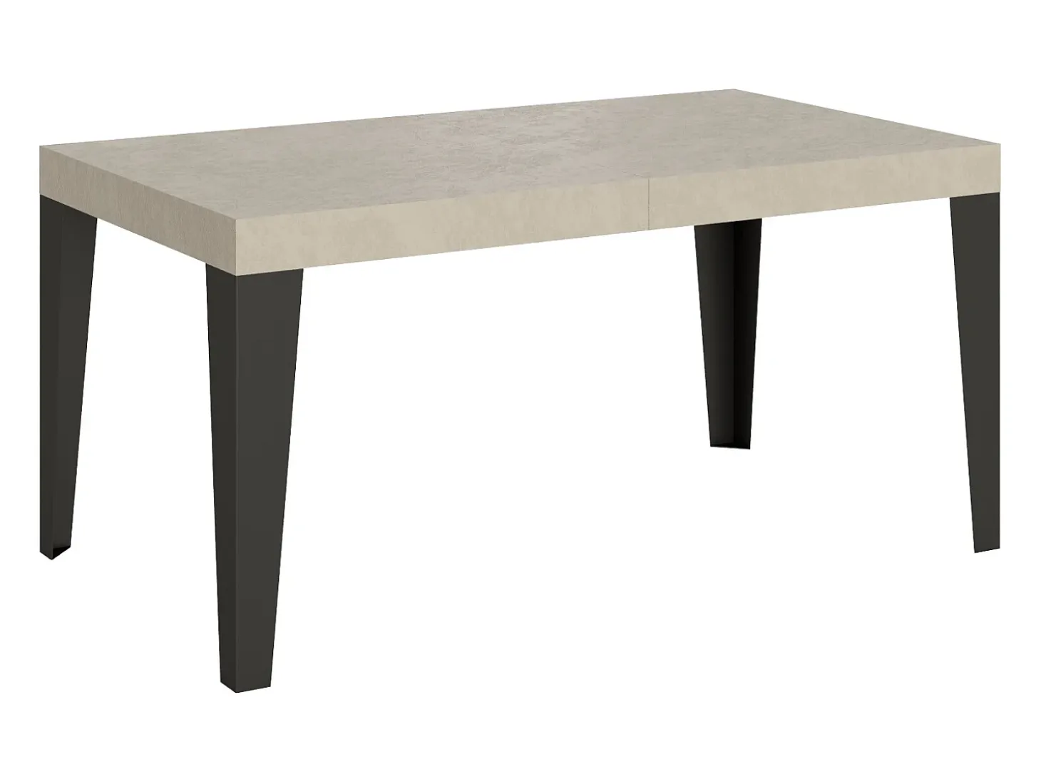 Mesa extensible 160/264x90 cm Flame cachemira patas antracita