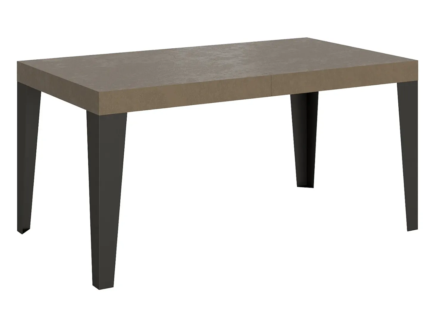 Mesa extensible 160/420x90 cm Flame gris paloma patas antracita