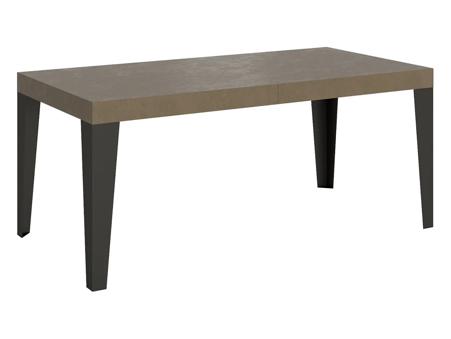 Mesa extensible 90x180/440 cm Flame gris paloma patas antracita