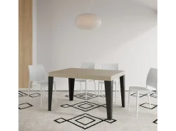 Mesa extensible 90x140/244 cm Flame Premium Cachemira patas antracita
