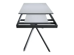 Mesa extensible 90x120/180 cm Ganty Antracita Spatolato - Canto antracita Estructura antracita