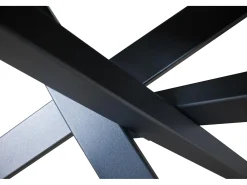 Mesa extensible 90x120/180 cm Ganty Cemento - canto del mismo color que la estructura Antracita