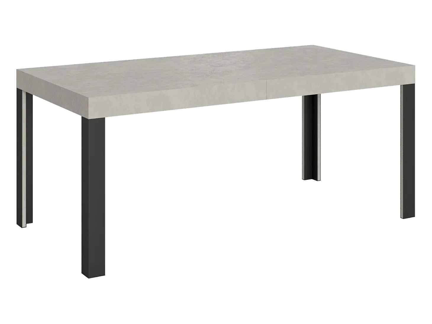 Mesa extensible 90x180/284 cm Linea Cachemira estructura Antracita