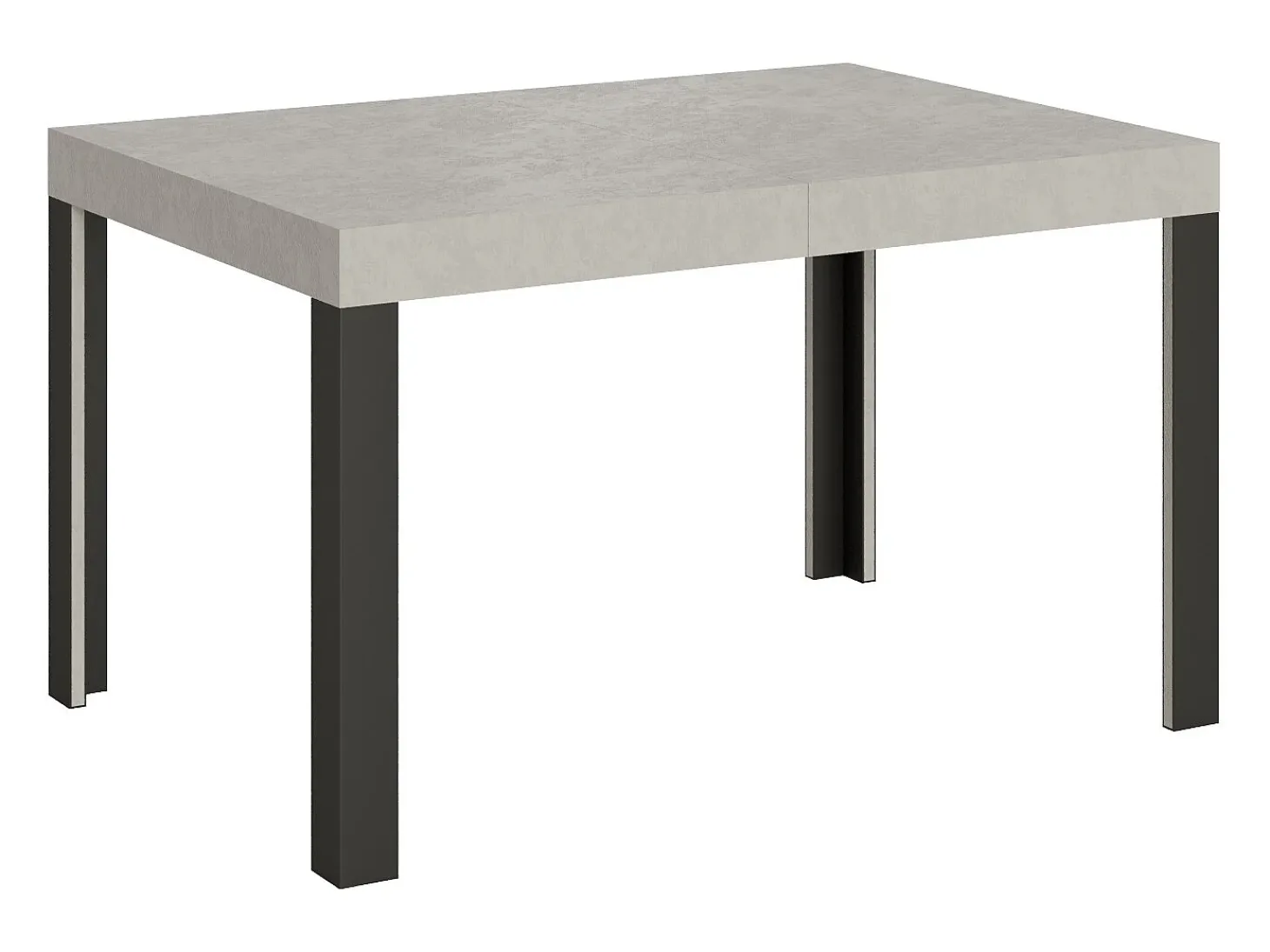 Mesa extensible 90x140/244 cm Linea Cachemira estructura Antracita