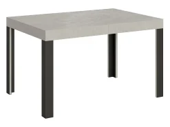 Mesa extensible 80x120/204 cm Linea Cachemira estructura Antracita