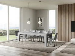 Mesa extensible 90x140/400 cm Naxy Premium Cemento