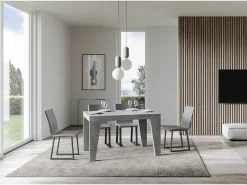 Mesa extensible 90x140/400 cm Naxy Premium Cemento